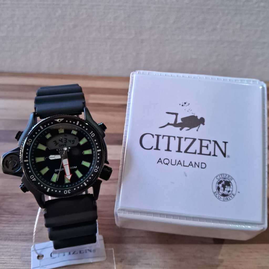 Relógio Masculino CTZ Aqualand Analógico Digital Preto 100 Metros Resistente à Água Pulseira Silicone Modelo Esportivo