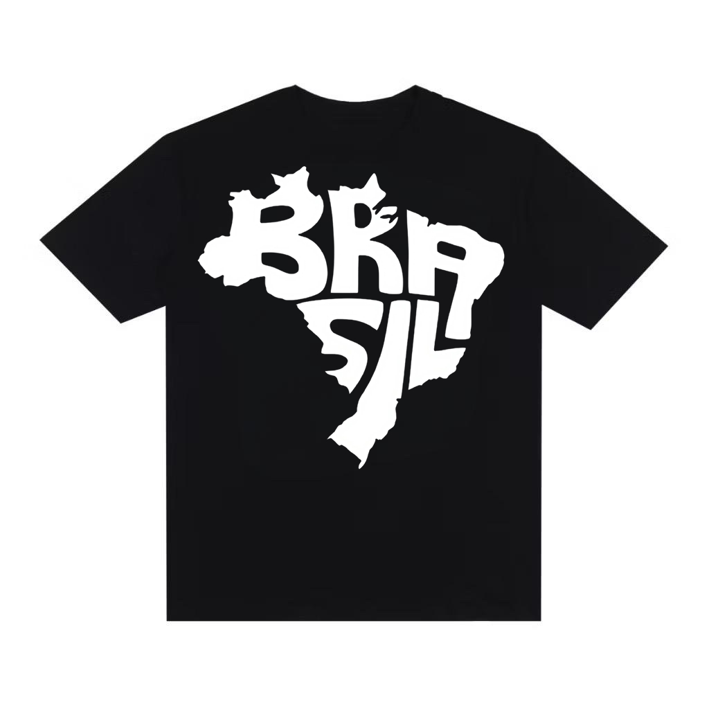 Camiseta Streetwear Camisa Oversized Over Brasil Premium Estampada Y2K Swag Opium Core Gótica Premium Confortável