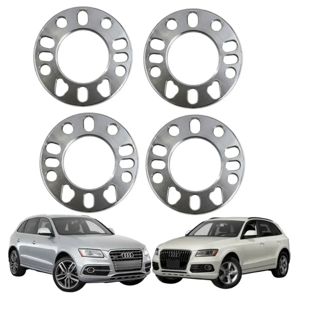 Kit 4 Espaçador 7mm Alargador Roda Audi Q5 5x112 4e5 Furos