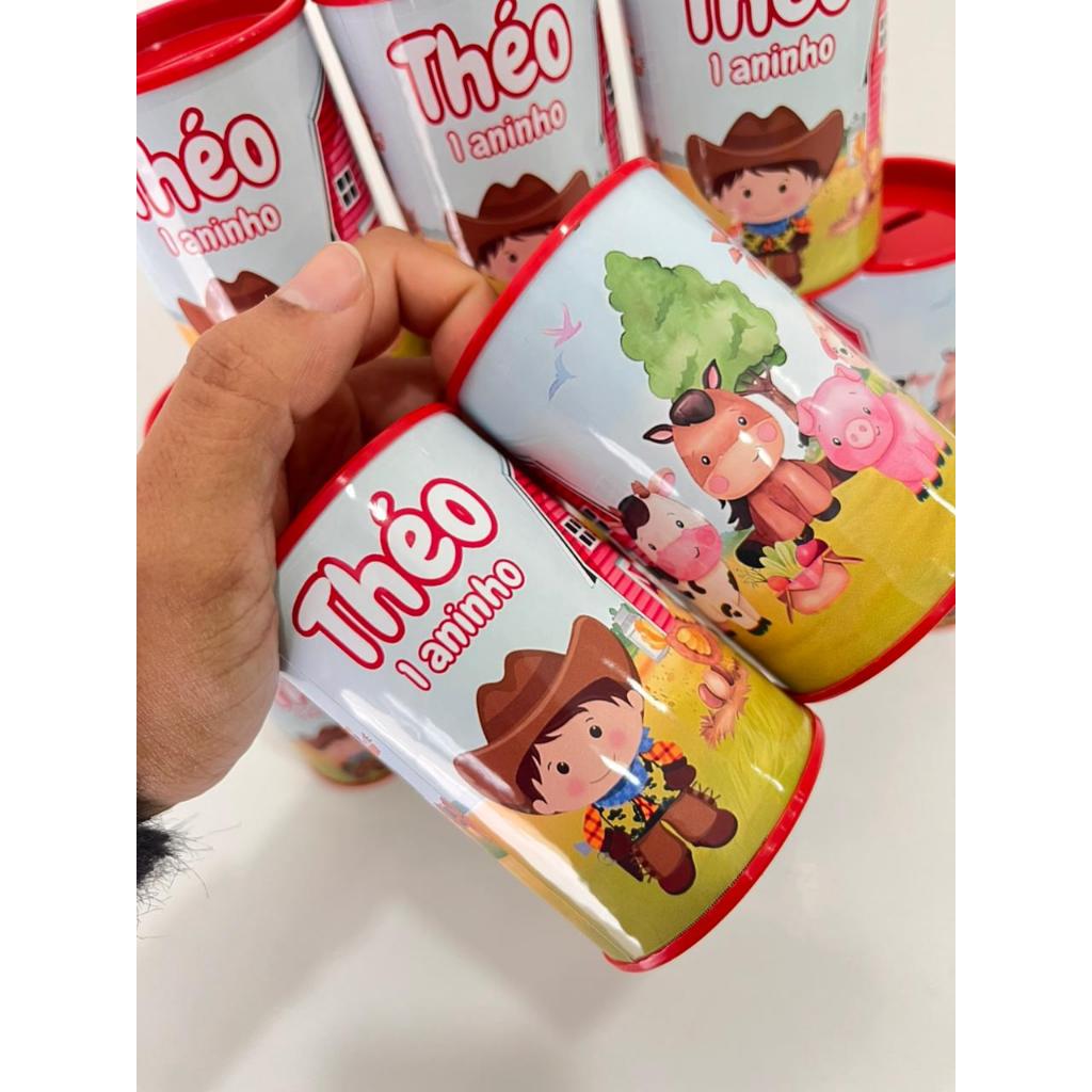 Kit 15 Cofrinhos Personalizados Para Lembrancinha Festa Infantil Todos os temas Infantis