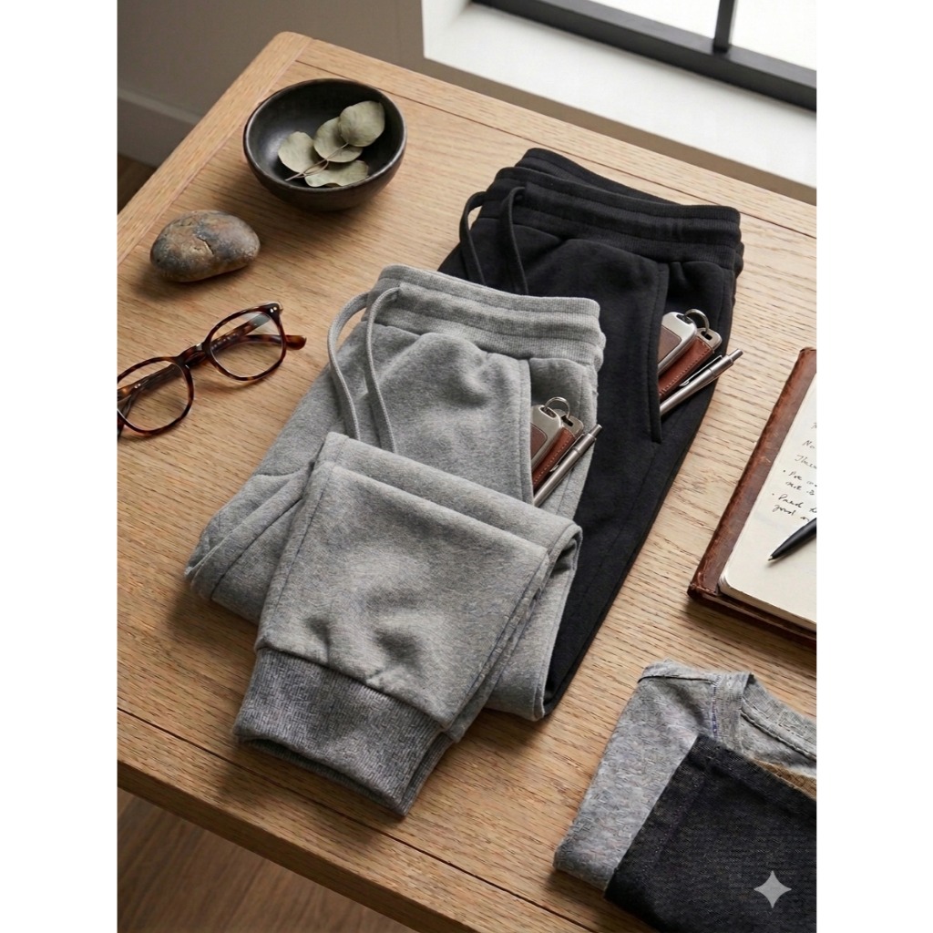 CALÇA MOLETOM FEMININA 1 CALÇA ATÉ 2 CALÇA QUENTINHA CINTURA ALTA BOLSO E PUNHO MUITO CONFORTAVEL