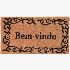 Tapete Porta de Entrada Tapete Entrada para Pés Capacho Bem Vindo Vibra de Coco Lar Doce Lar