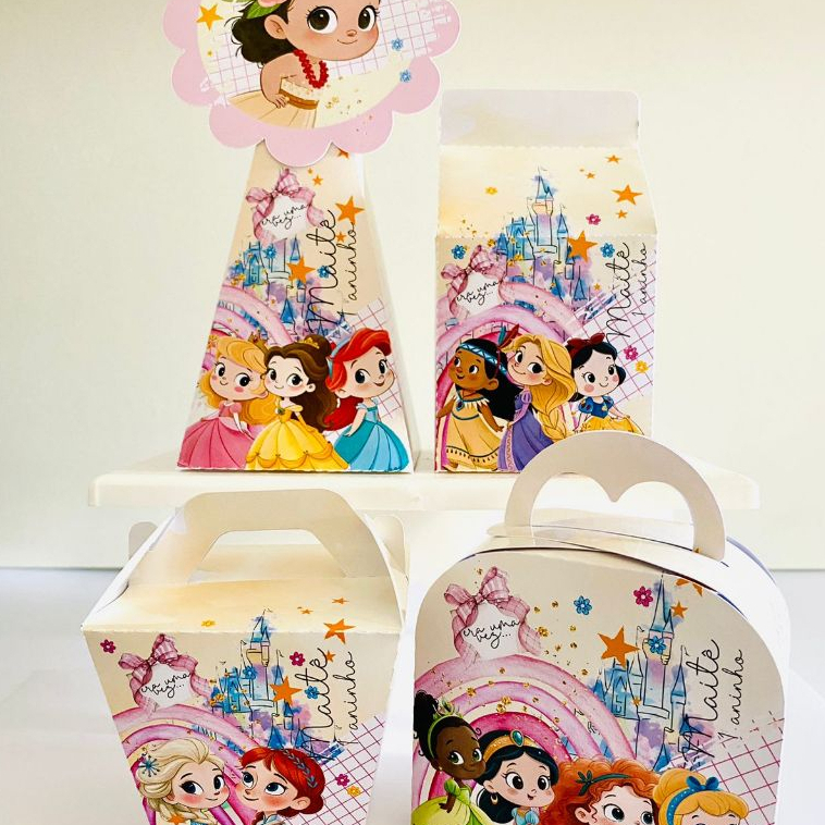 KIT PERSONALIZADO PRINCESAS | PEGUE E MONTE  | PRINCESAS CUTE | lembrancinhas aniversário | QUALQUER TEMA
