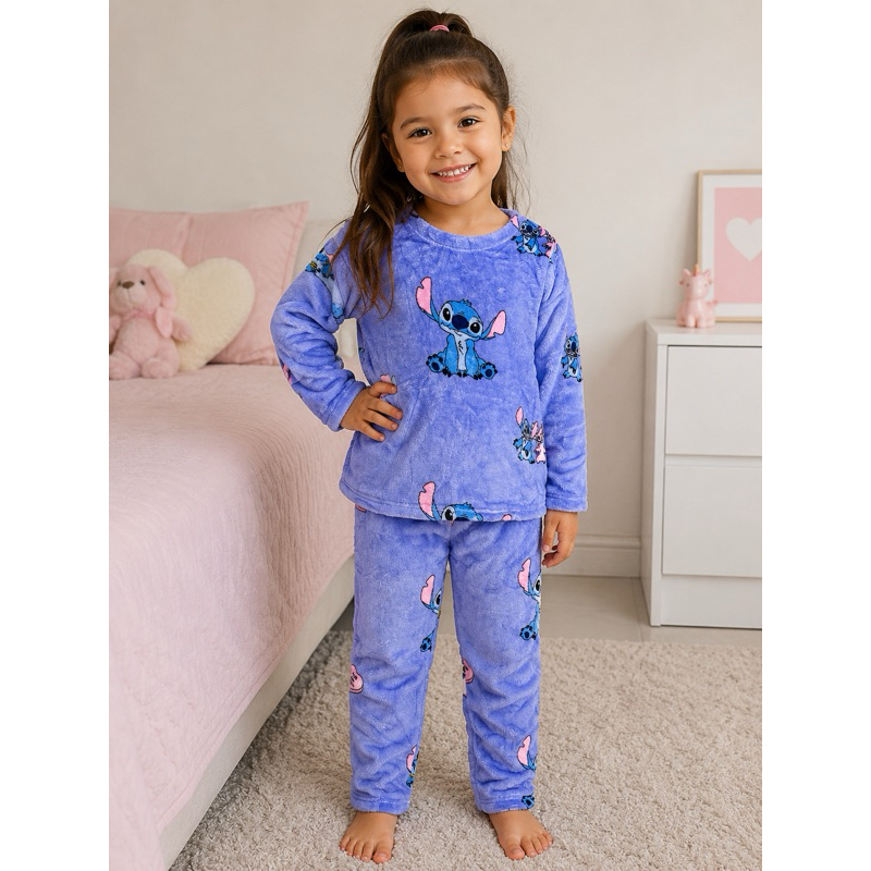 Pijama Infantil Fleece Soft Quentinho Inverno Plush Premium