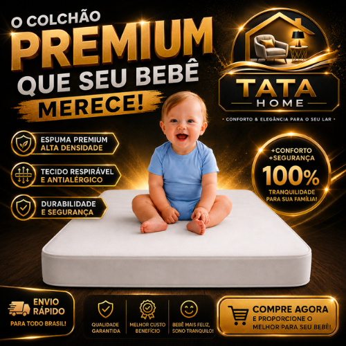 OFERTA RELÂMPAGO Colchão 150x70 Mini Cama Infantil Berço Criança Espuma D18 Macio Confortável Branco