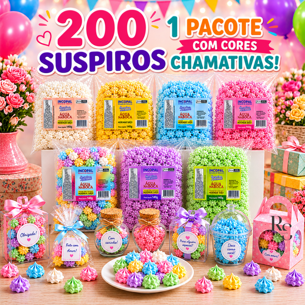 200 Mini Suspiro Incopal p/ lembrancinha - 1x140g