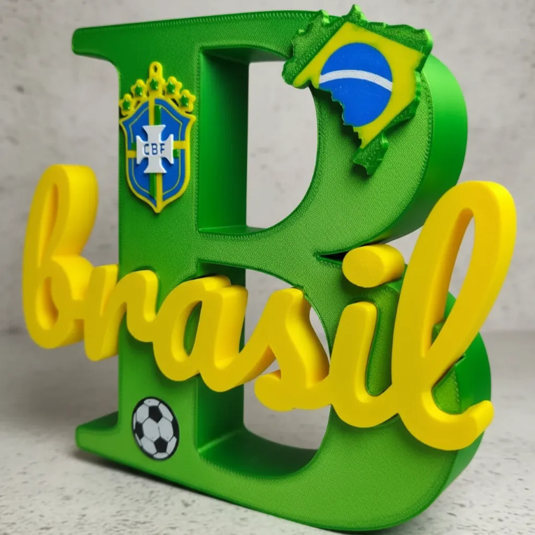 Letreiro Decorativo Personalizado Do Brasil Copa Do Mondo