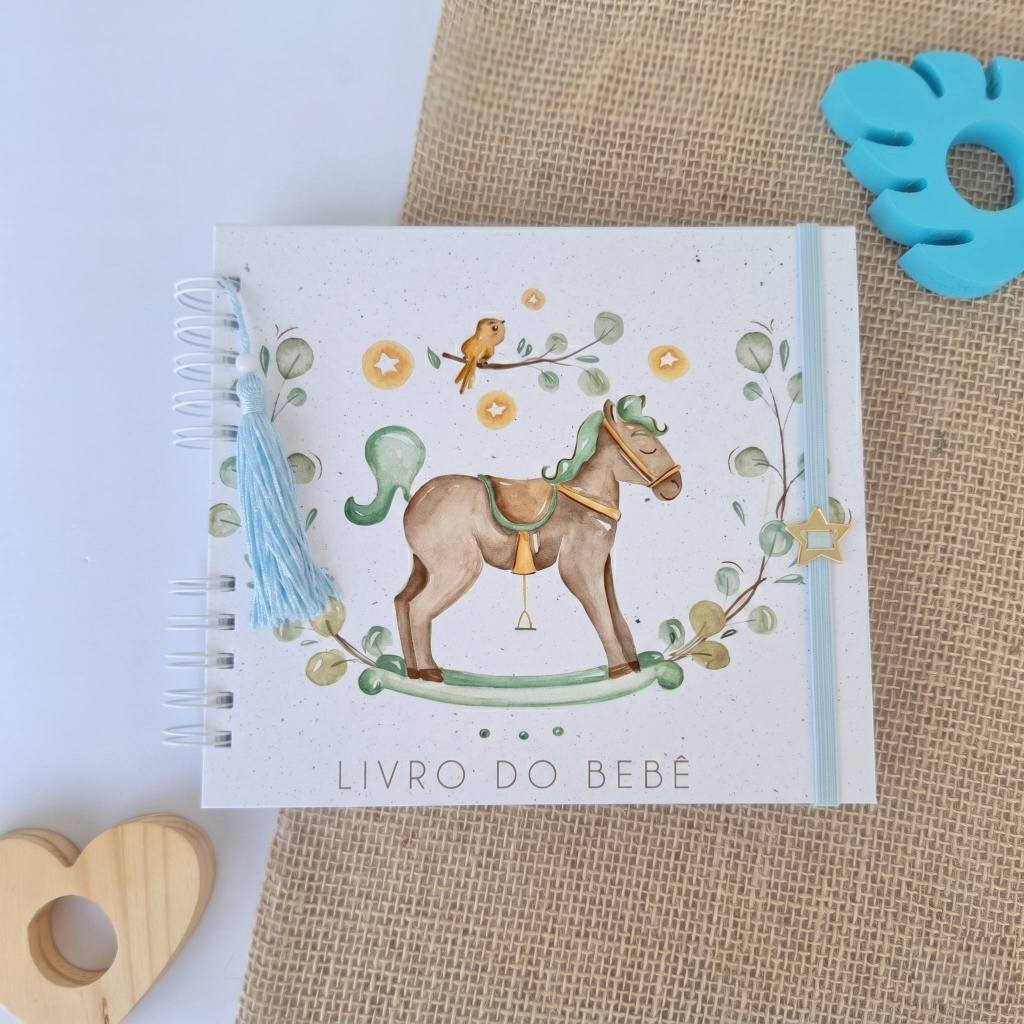 Livro do bebê cavalinho de balanco