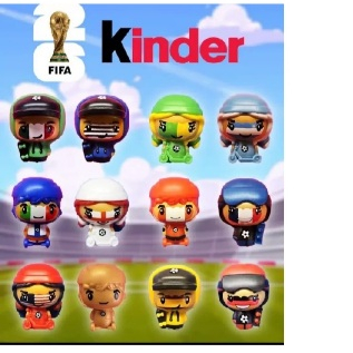 Kinder Ovo Copa do Mundo 2026 BONECOS FUNKO seleções - Brinquedos colecionáveis