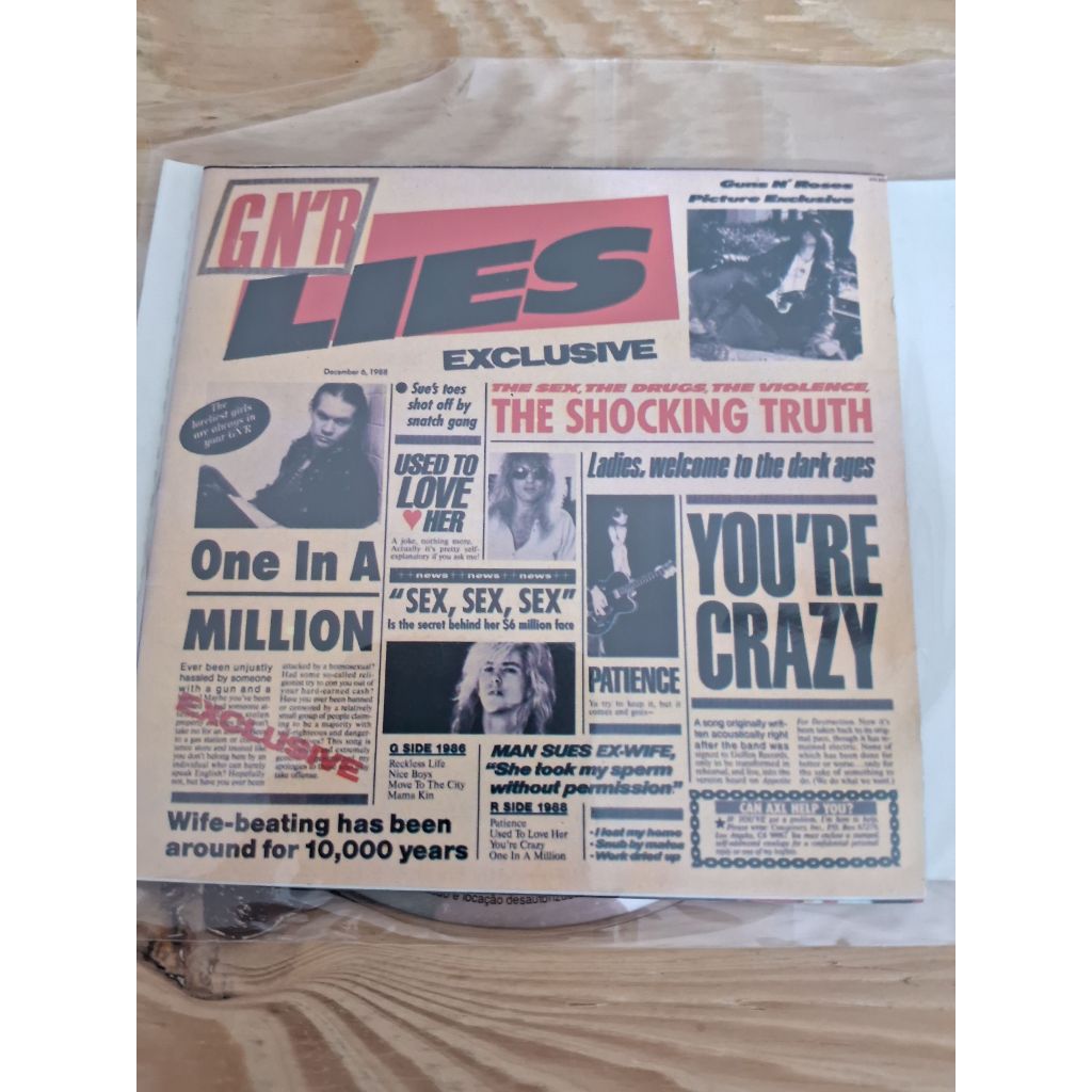 Cd GUNS N' ROSES - GN'R LIES EXCLUSIVE - RARO