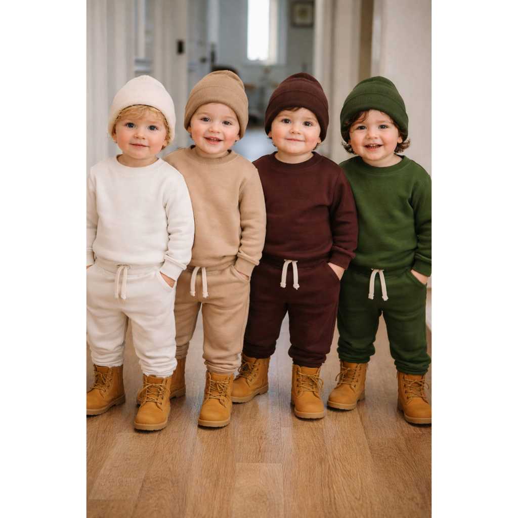 conjunto moletom grosso bebê - roupa de menino inverno MODA KIDS 1-4 ANOS