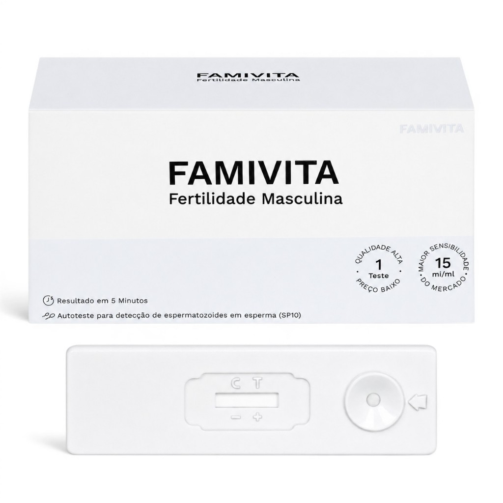 Teste de Fertilidade Masculina Famivita – 1 Teste - Qualidade Seminal