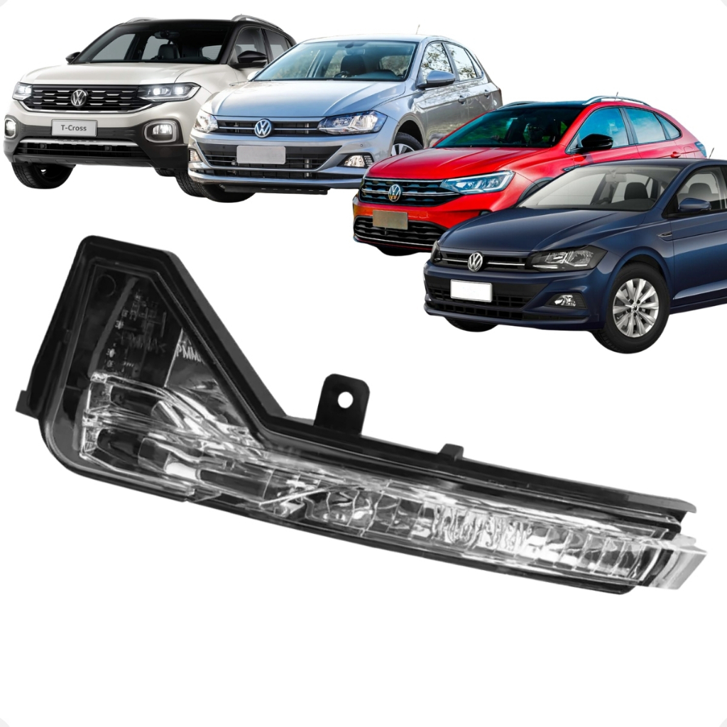 Pisca Seta Retrovisor Vw Polo Virtus 2017 a 2022