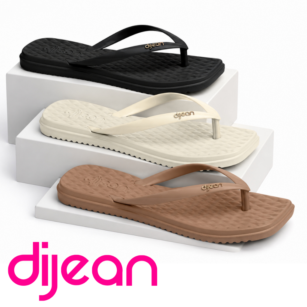 Chinelo Feminino Dijean Anatômico Leve Confortável Antiderrapante Casual