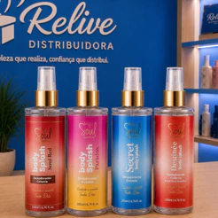 Kit 04 Body Splash SOUL TRADICIONAL FEMININO 200ml Perfume Colonia Desodorante Corporal Alta Fixação