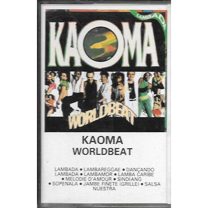 K7: Kaoma – Worldbeat (música latina, lambada, samba, batucada) fita cassete original (1989) Dolby®
