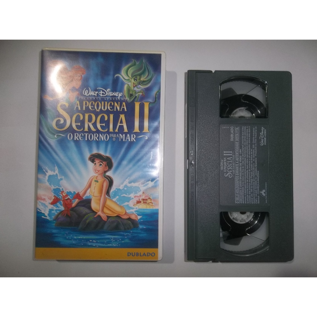 vhs a pequena sereia 2 o retorno para o mar walt disney