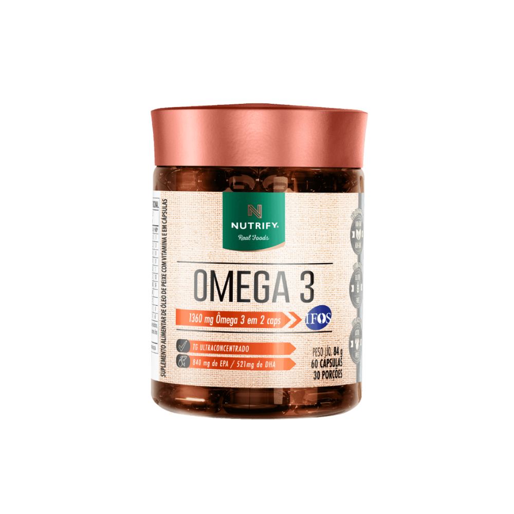 Omega 3 TG Ultra Concentrada 60 Cápsulas 1360mg - Nutrify