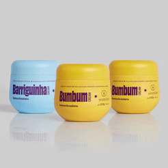 Kit Trio Pré Treino Bumbum Cream + Barriguinha Cream Firmador