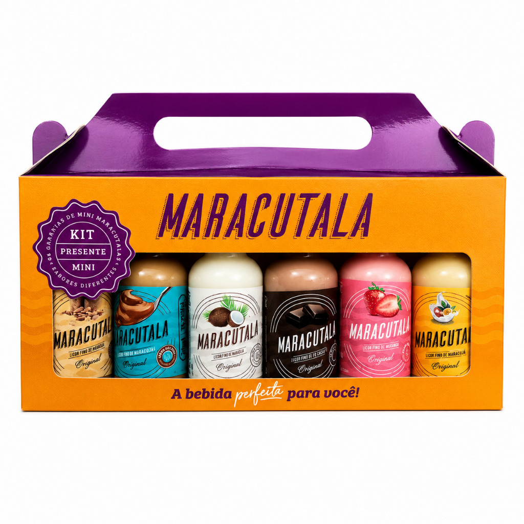 Kit Batida Licor de Chocolate Coco, Paçoca, Morango, Maracujá, Doce de Leite Maracutala