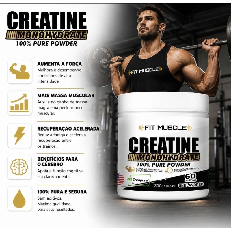 Creatina Creapure 300g 100%pura original