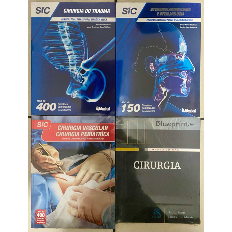 Coleção SIC Medcel de Cirurgia 4 livros