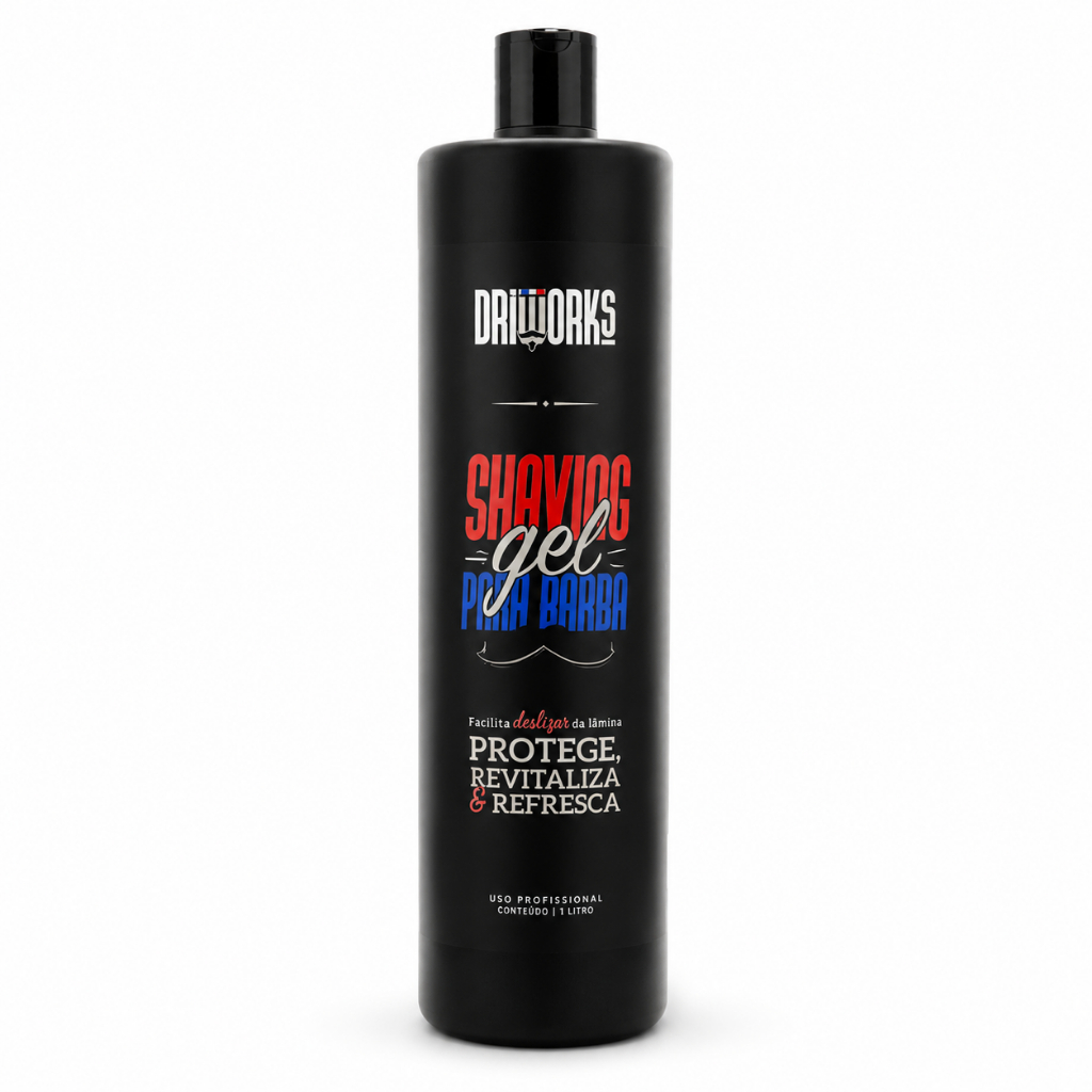 Shaving Gel Para Barba Driiworks 1 Litro Gel Pré Barba Profissional Refrescante