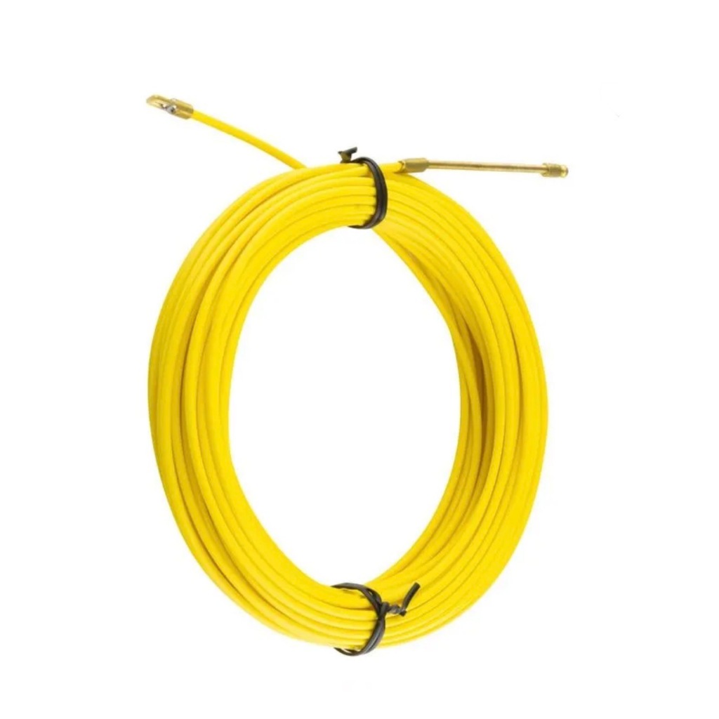 Guia Passa Fio Nylon com Alma de Aço 20 Metros F.C. Amarelo