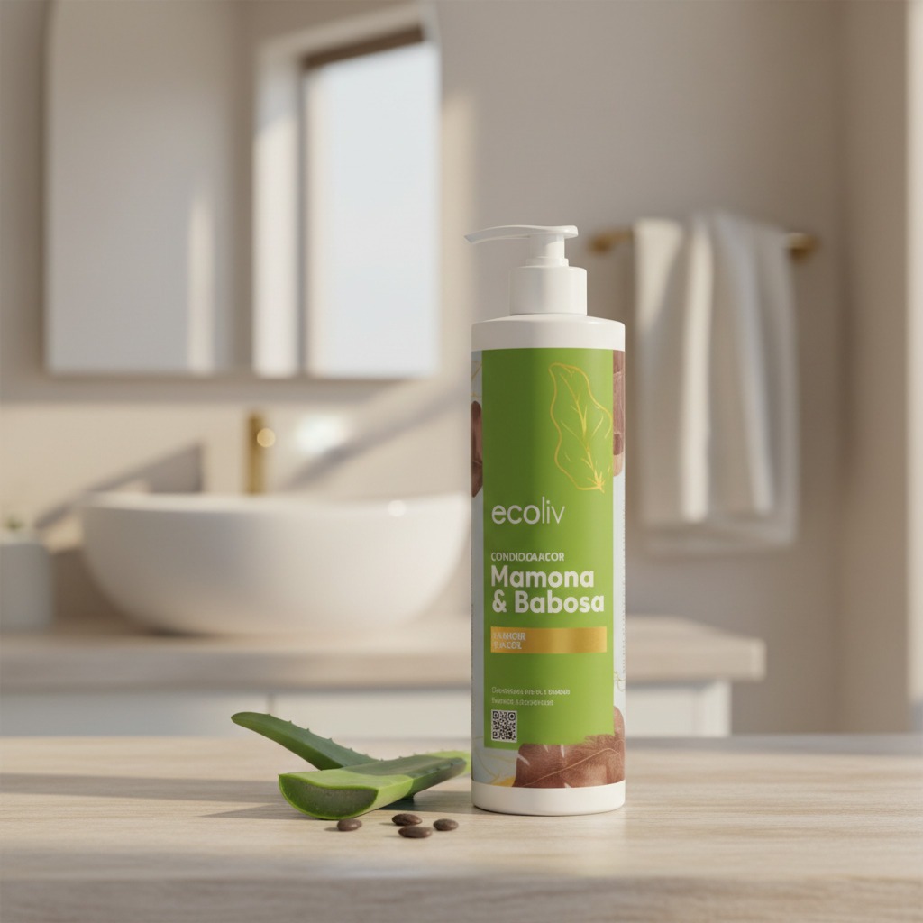 Condicionador Capilar Mamona & Babosa Cabelos Fracos - Natulife 480gr
