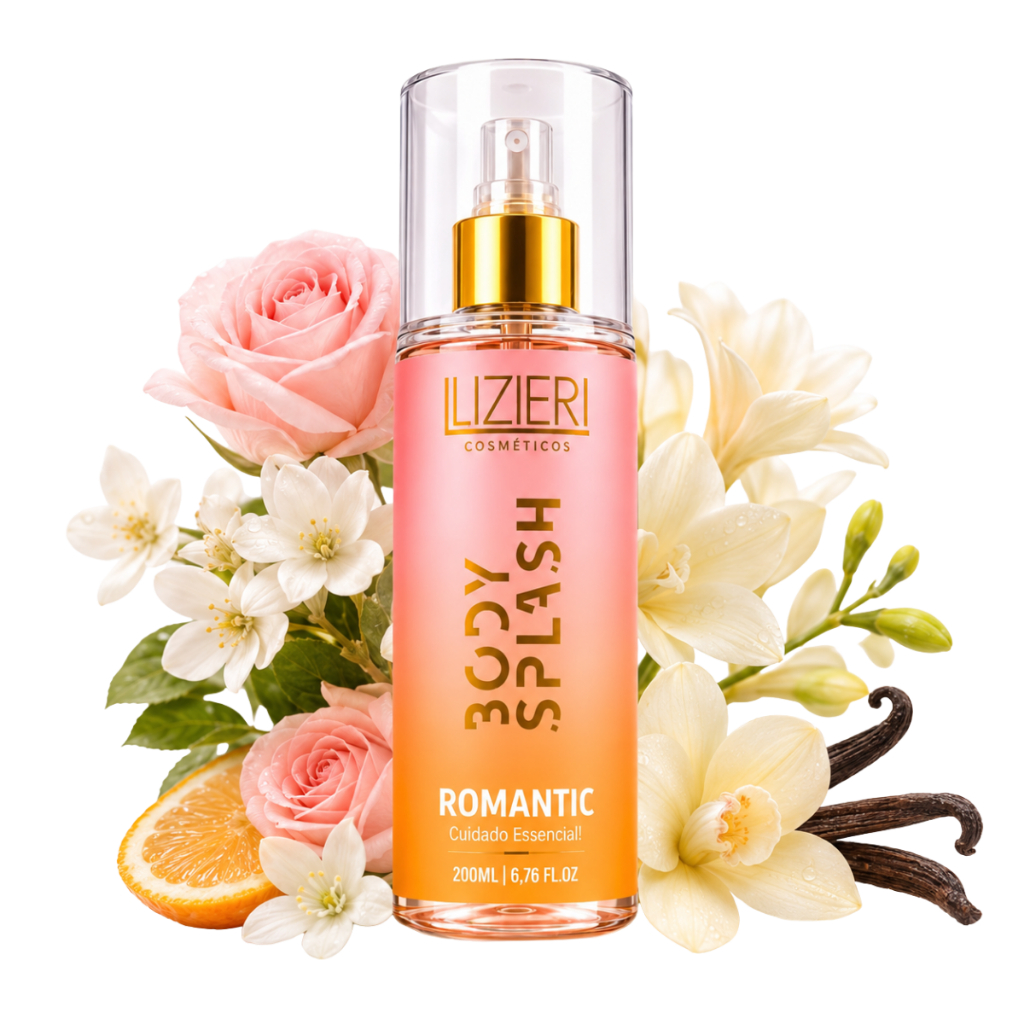 Perfume Corporal Body Splash Feminino Romantic Floral Doce 200 ML Fragrancia Mulher Presente Colonia
