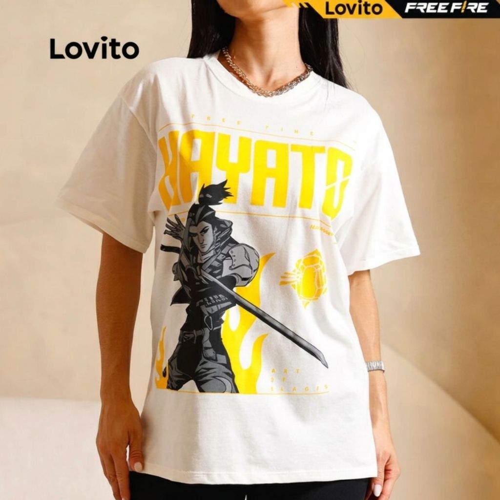 Lovito Camiseta Unisex Free Fire TSB1015BRL1045