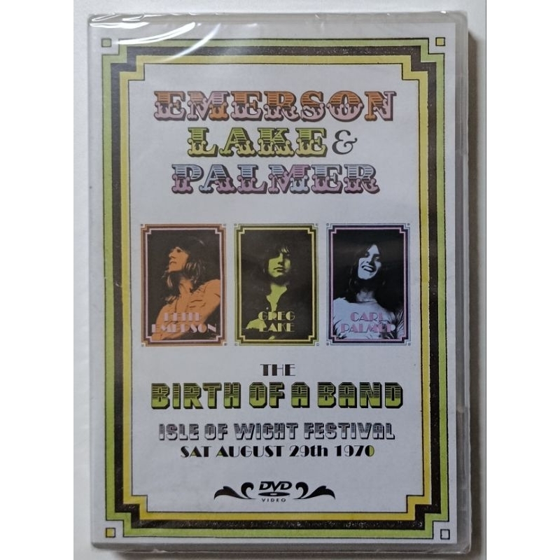 DVD - EMERSON LAKE & PALMER - ( THE BIRTH OF A BAND ISLE OF WIGHT FESTIVAL 1970 )