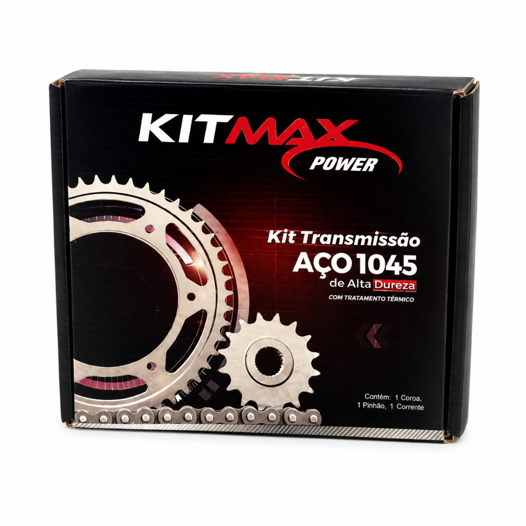 Kit Transmissão Moto Yamaha Fazer 250 Coroa 46 Pinhão 15 Corrente 428H Reforçada Kit Max