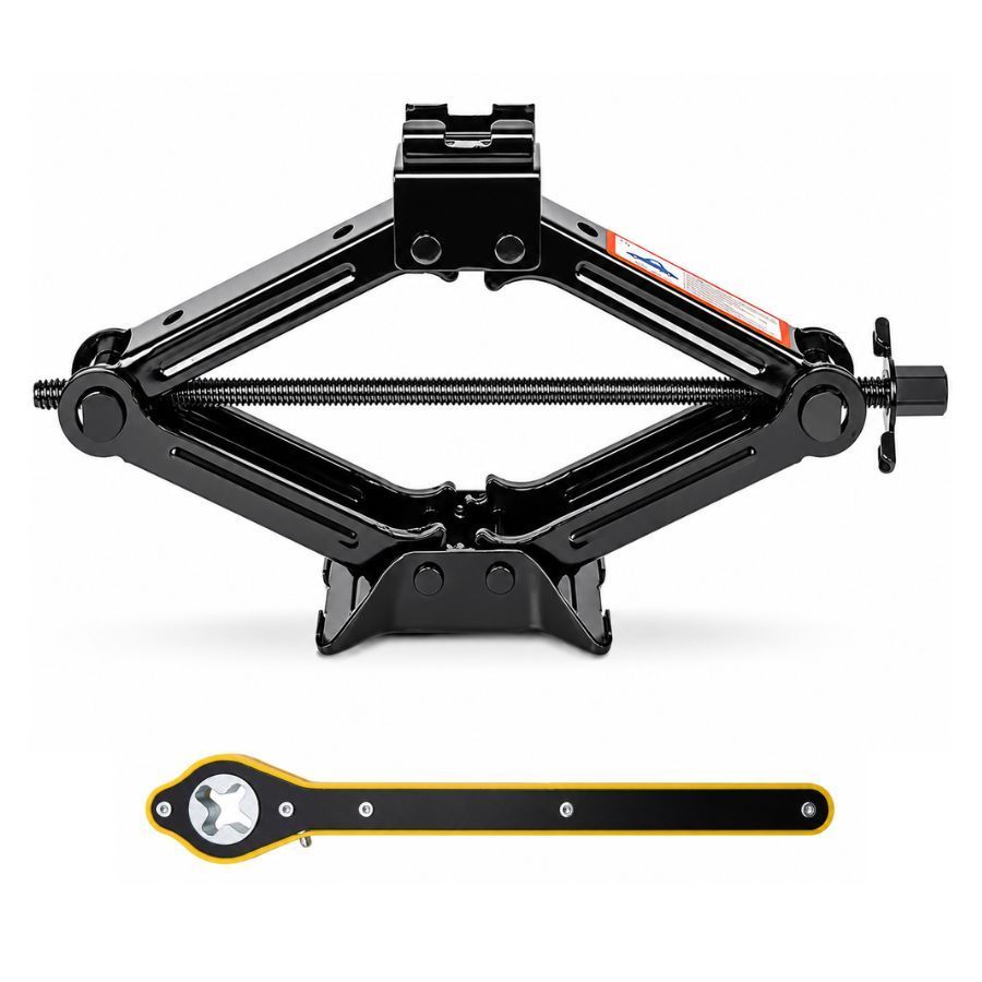 Macaco Sanfona Automotivo 1,5 Tonelada, Mecânico, com Chave Catraca Universal, para Carro MS-3003