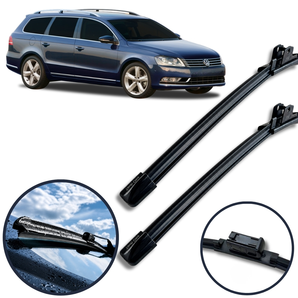 Palhetas Limpardor de Parabrisa Multiencaixe Vw Passat Variant Vi 2005 a 2011 TechOne