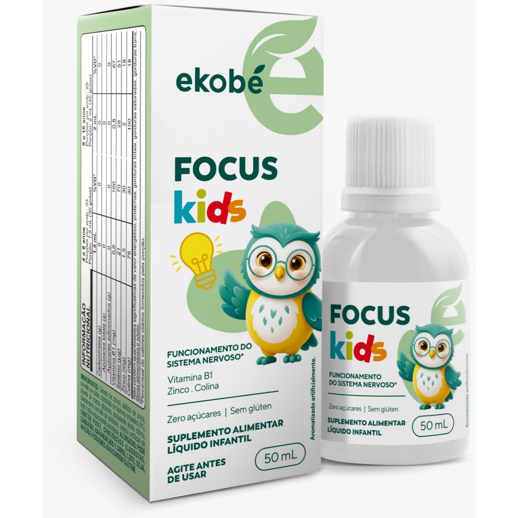Focus Kids - Ekobe - Suplemento Líquido Para Memória Infantil