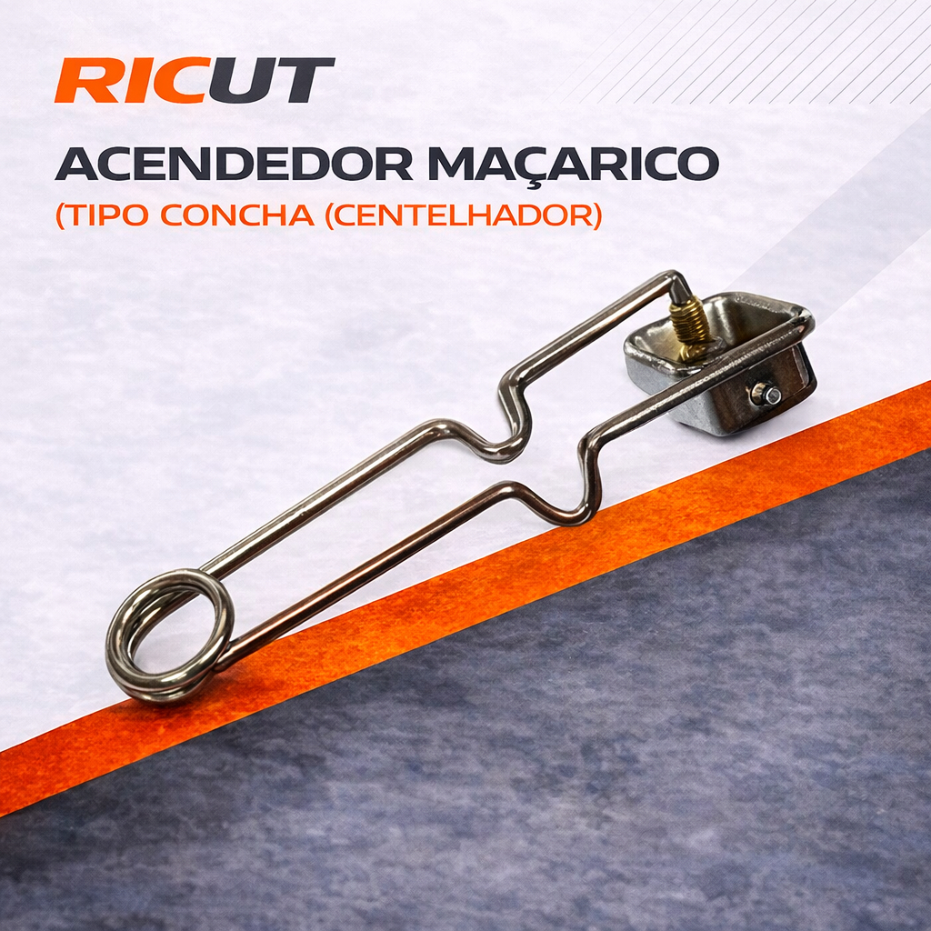 Acendedor Maçarico Tipo Concha (Centelhador) para Solda e Aquecimento – Acendimento Rápido e Seguro