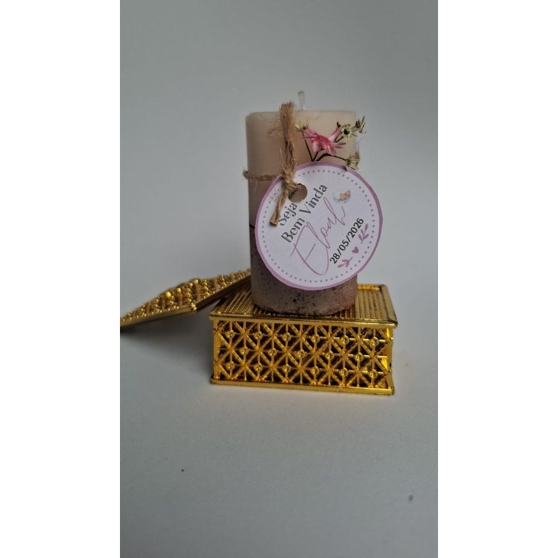 Vela pilar lembrancinha, maternidade, eventos, personalizada, vela aromáticas