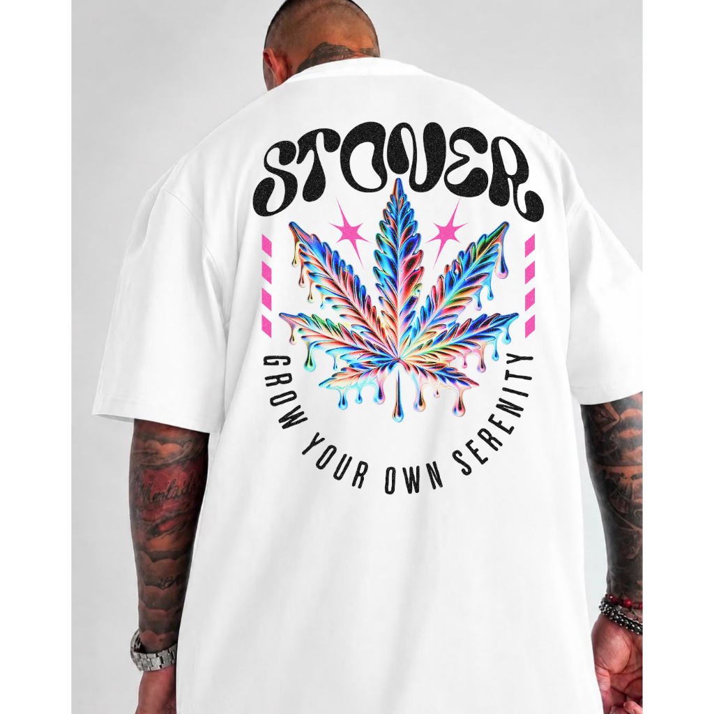 camisa camiseta basica masculina estampado MACONHA STOVER 100% algodão malha confortavel infantil e plussize Treetstyle