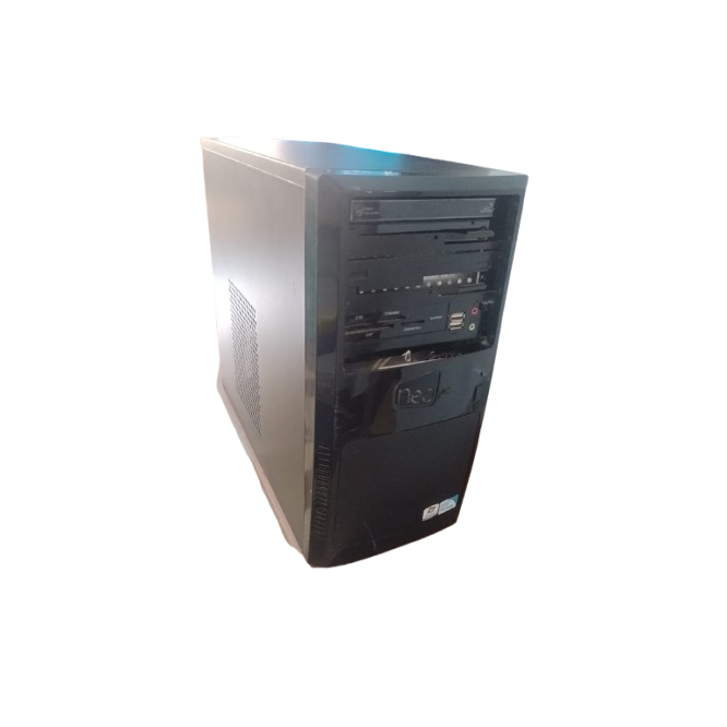 Cpu Intel core2duo ,  Memoria ram DDR2 3gb, HD 320gb