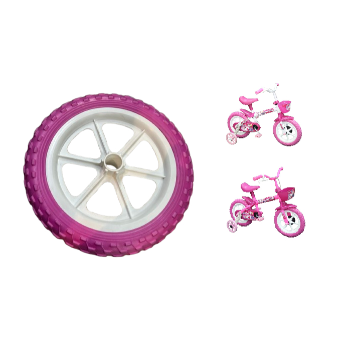Roda Bicicleta Arco Íris Track Aro 12'' Rodinha Pneu Bike Infantil
