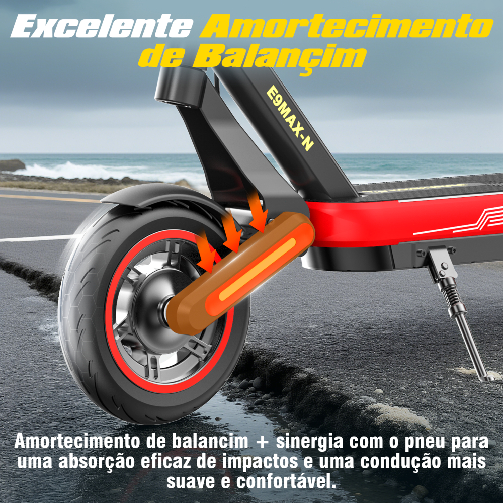 650W HONEYWHALE E9MAX-N Patinete Elétrico Scooter 32KM/H Velocidade, 40KM Autonomia · foto 2