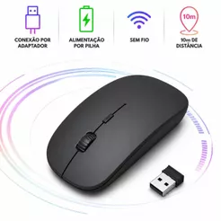 Mouse Sem Fio Portátil Notebook Windows mac Linux
