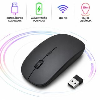 Mouse Sem Fio Portátil Notebook Windows mac Linux