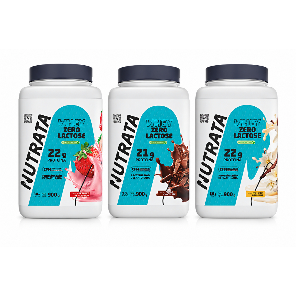 Whey Zero Lactose Pote 900g Nutrata