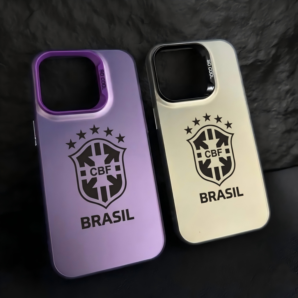 Capa de celular com escudo da Seleção Brasileira, compatível com G86, G84, G56, G54, G35, G34, G22, G15, G14, G13, G10,