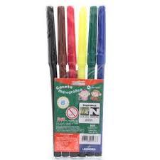 Canetinha leo e leo kit com 24 estojos com 6 unidades cada caneta hidrografica 6 cores pacote