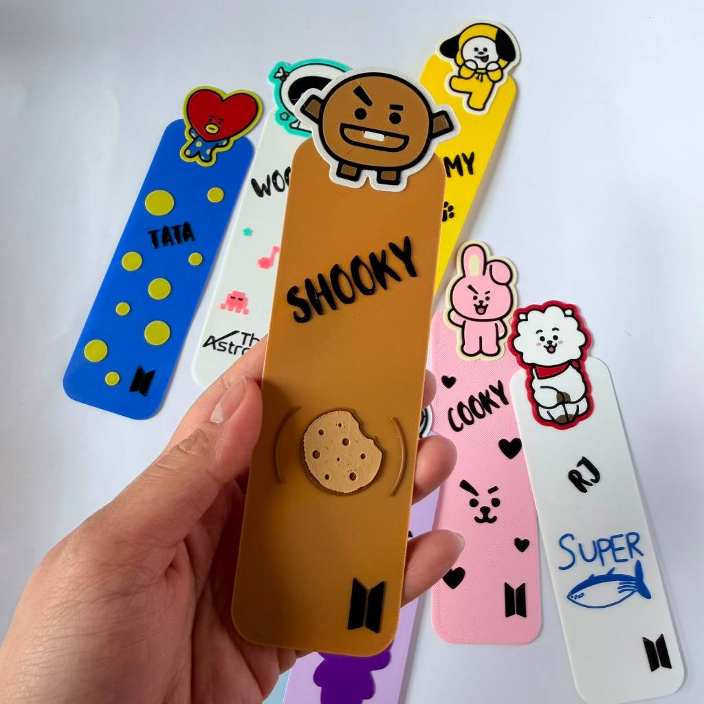 Marca Página Bt21 3d Bookmark Decorativo Para Livros Caderno Kpop BTS