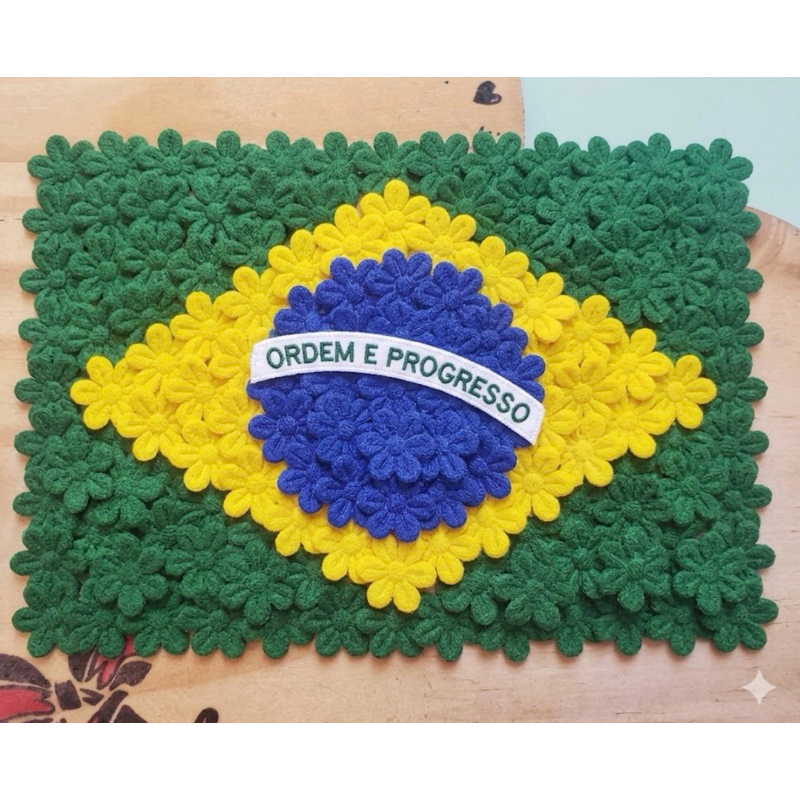 Flor florzinha Ultrassom Cores do Brasil Futebol tecido escolha a cor