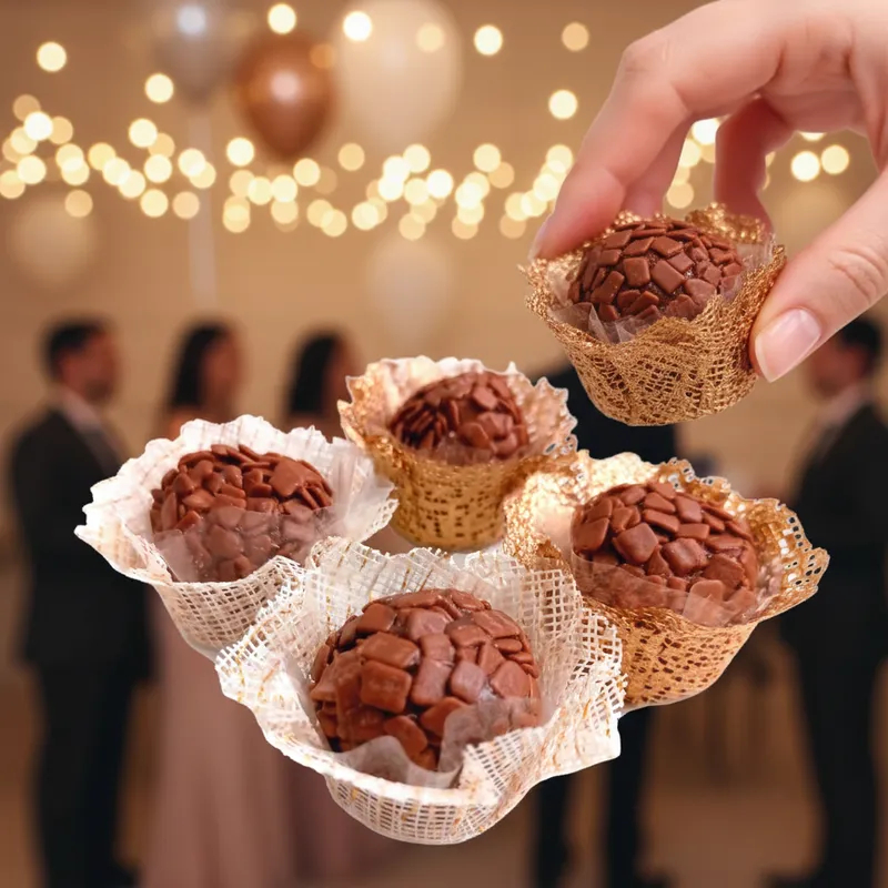 100 Forminhas Doces Finos Tela Escócia Cestinha